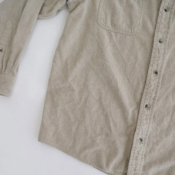 Redhead Brand Tan Cotton Up Outdoor Gorpcore Dress Shirt Size Large - Picture 5 of 11